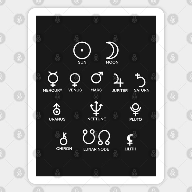 astrology planets Magnet by Carries Design 